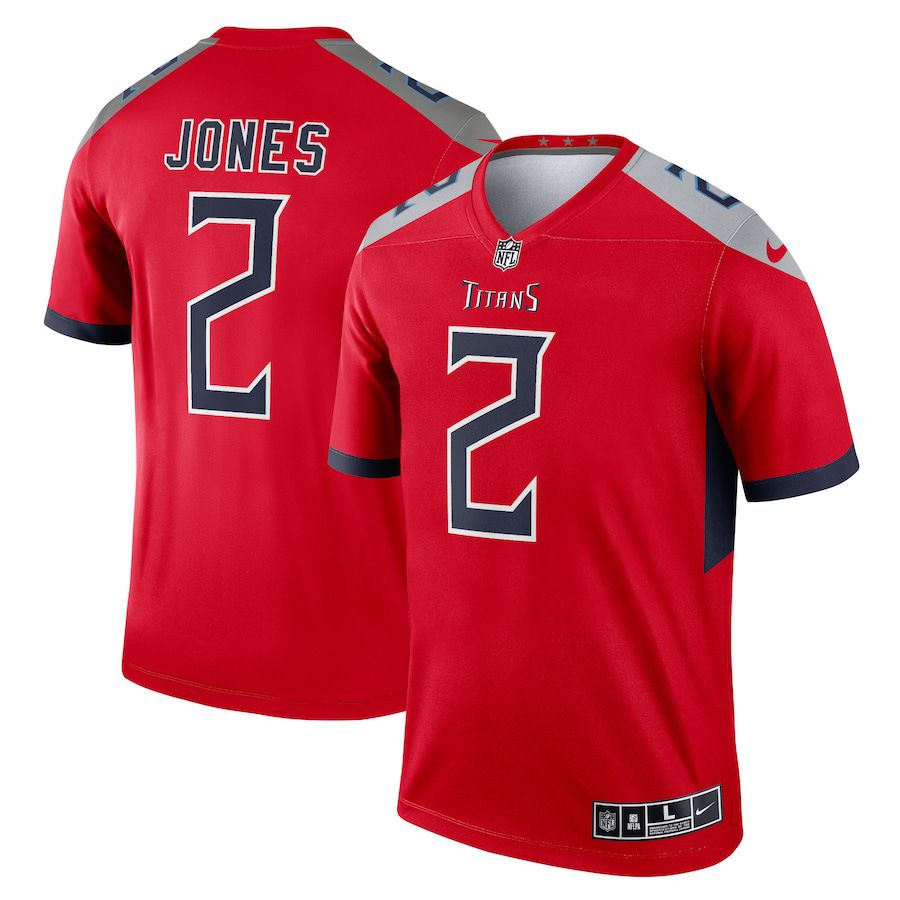 Men Tennessee Titans #2 Julio Jones Nike Red Inverted Legend NFL Jersey
